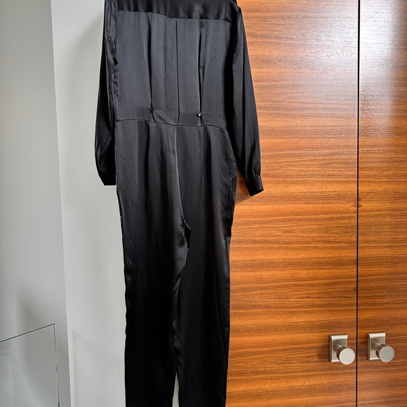 ANINE BING x Helena Christensen Rosalie jumpsuit - XS, 100% black silk - Picture 10 of 12